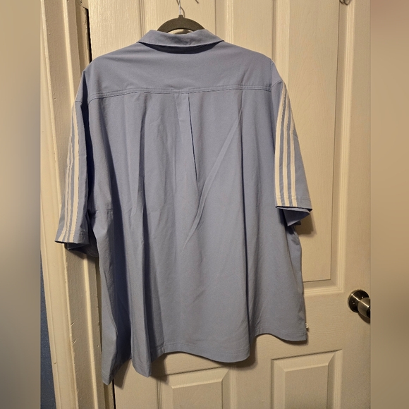 NWT Adidas Classics Shirt Men's Color Blue Dawn Size XL The 3 Triples - Picture 4 of 10